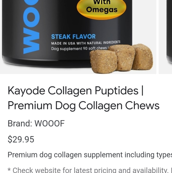 🐕Set of 2: Woof Dog Collagen & Bioline Dog Dental  Care Set - Picture 10 of 10